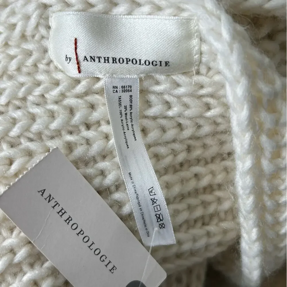 Anthropologie colorful fringe